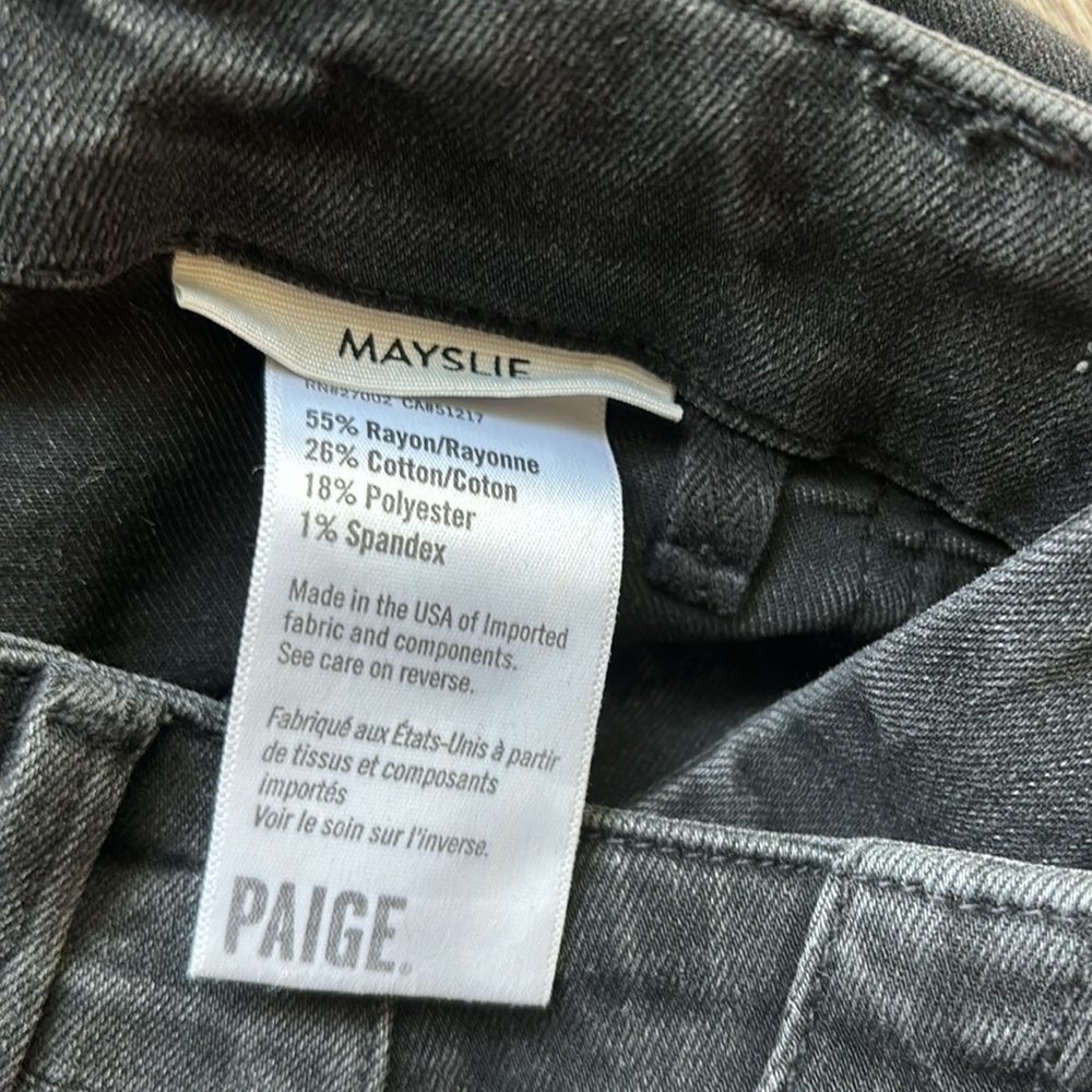 PAIGE Black Ankle Cropped Jogger Pants - Picture 7 of 10
